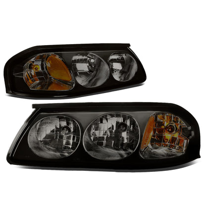 FAROS 00-05 CHEVY IMPALA 4-DOOR - SMOKE HOUSING / AMBER CORNER - 9006 LOW BEAM / 9005 HIGH BEAM