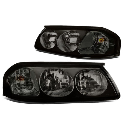 FAROS 00-05 CHEVY IMPALA 4-DOOR - SMOKE HOUSING / CLEAR CORNER - 9006 LOW BEAM / 9005 HIGH BEAM