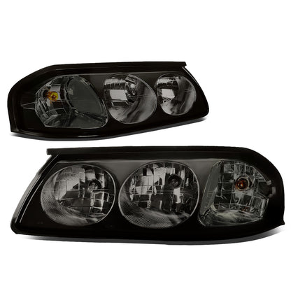 FAROS 00-05 CHEVY IMPALA 4-DOOR - SMOKE HOUSING / CLEAR CORNER - 9006 LOW BEAM / 9005 HIGH BEAM