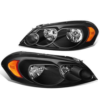 FAROS 06-13 CHEVY IMPALA / 14-16 CHEVY IMPALA LIMITED / 06-07 CHEVY MONTE CARLO 2/4-DOOR - BLACK HOUSING / AMBER CORNER - H11 LOW BEAM / H9 HIGH BEAM