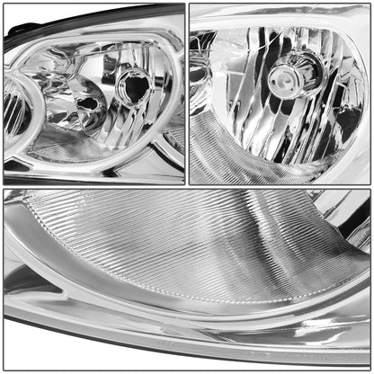 FAROS 06-13 CHEVY IMPALA / 14-16 CHEVY IMPALA LIMITED / 06-07 CHEVY MONTE CARLO 2/4-DOOR - CHROME HOUSING / CLEAR CORNER - H11 LOW BEAM / H9 HIGH BEAM