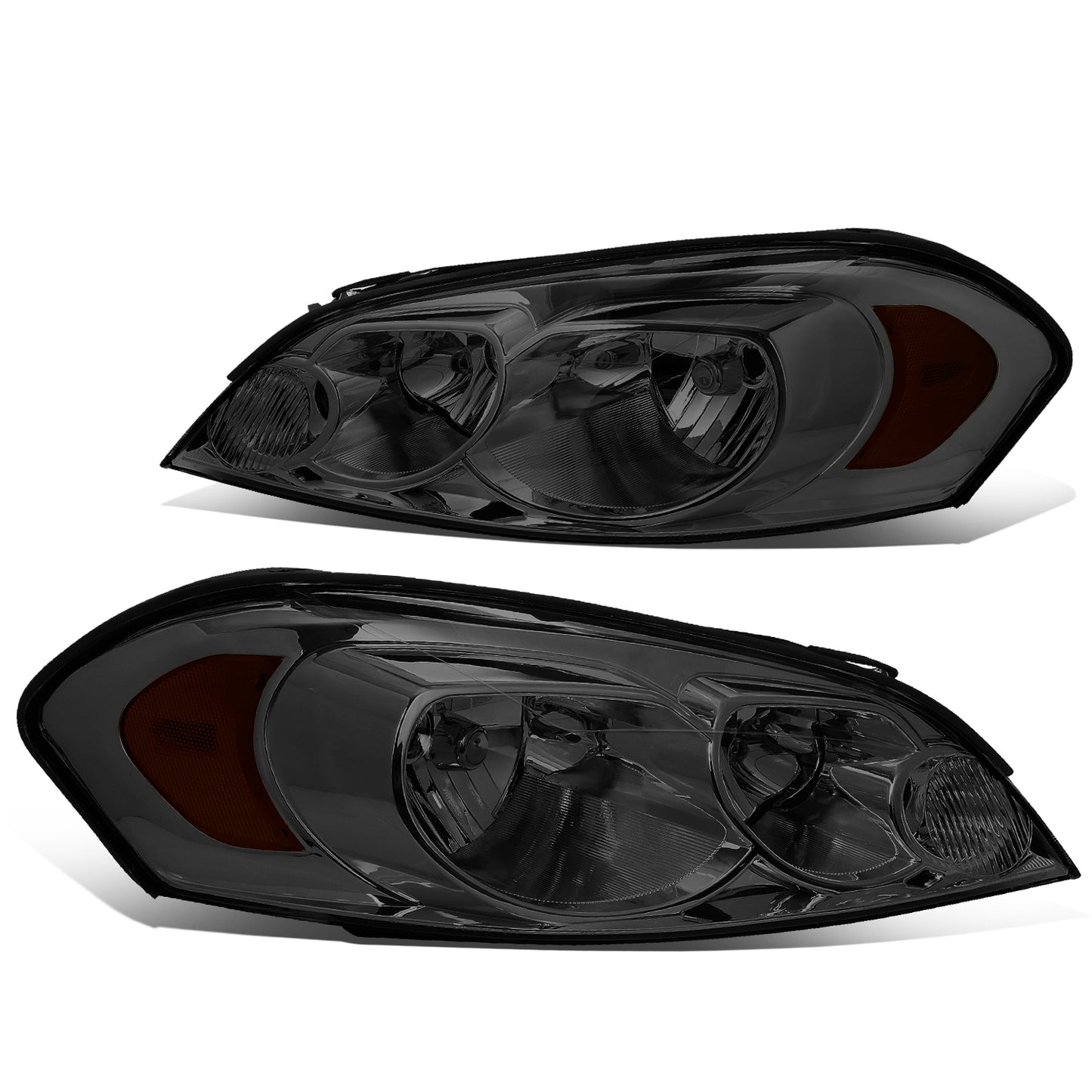 FAROS 06-13 CHEVY IMPALA / 14-16 CHEVY IMPALA LIMITED / 06-07 CHEVY MONTE CARLO 2/4-DOOR - SMOKE HOUSING / AMBER CORNER - H11 LOW BEAM / H9 HIGH BEAM