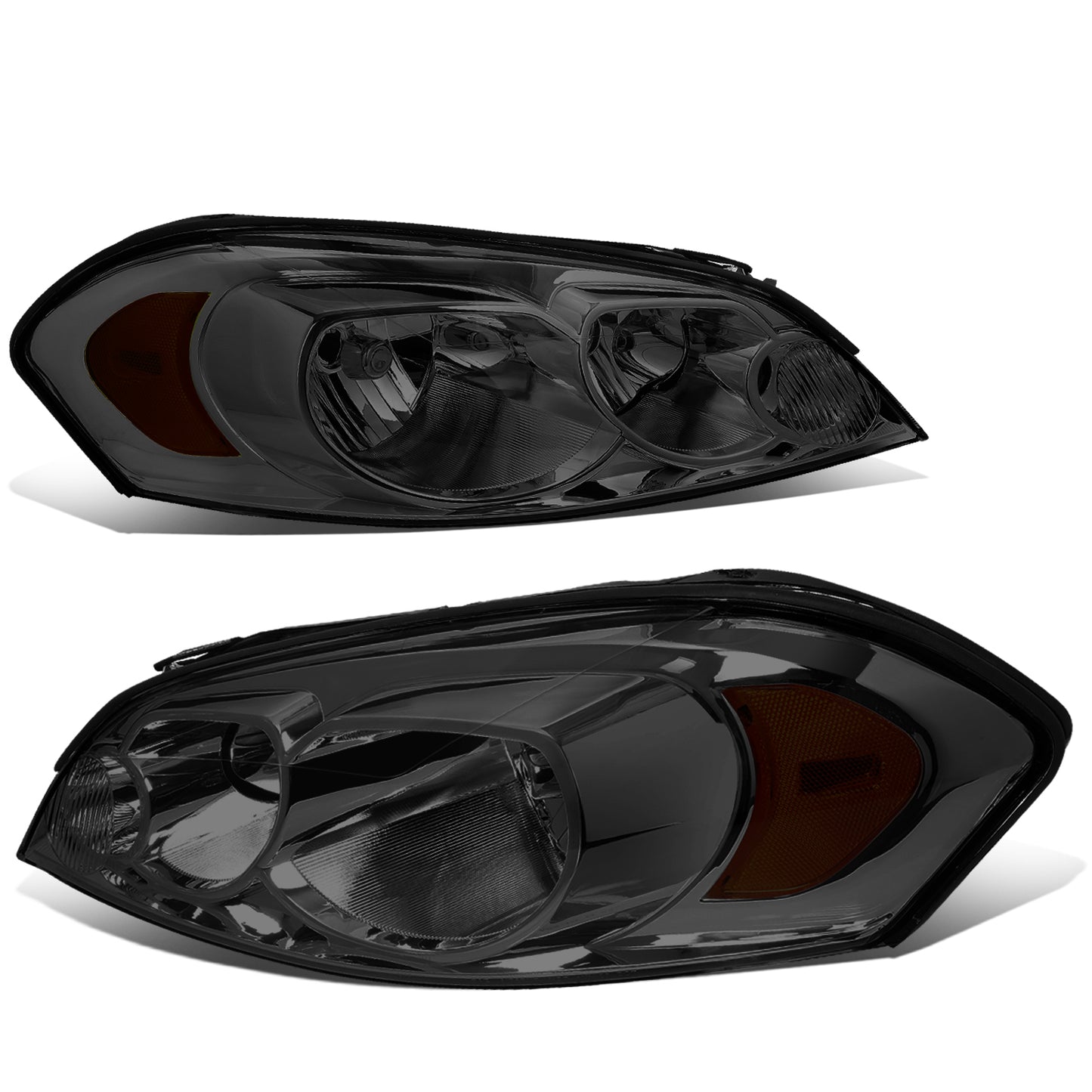 FAROS 06-13 CHEVY IMPALA / 14-16 CHEVY IMPALA LIMITED / 06-07 CHEVY MONTE CARLO 2/4-DOOR - SMOKE HOUSING / AMBER CORNER - H11 LOW BEAM / H9 HIGH BEAM