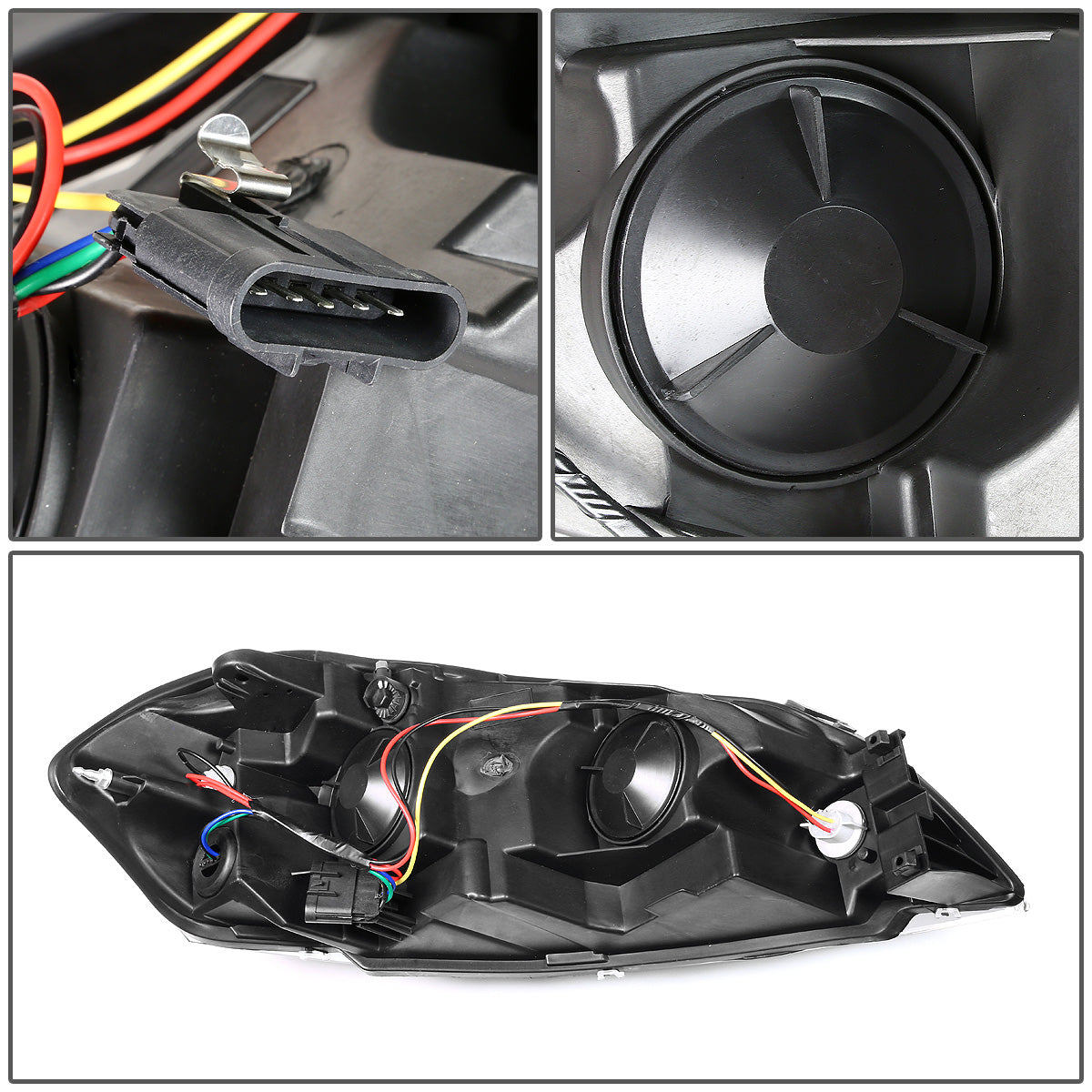 FAROS 06-13 CHEVY IMPALA / 14-16 CHEVY IMPALA LIMITED / 06-07 CHEVY MONTE CARLO 2/4-DOOR - SMOKE HOUSING / AMBER CORNER - H11 LOW BEAM / H9 HIGH BEAM