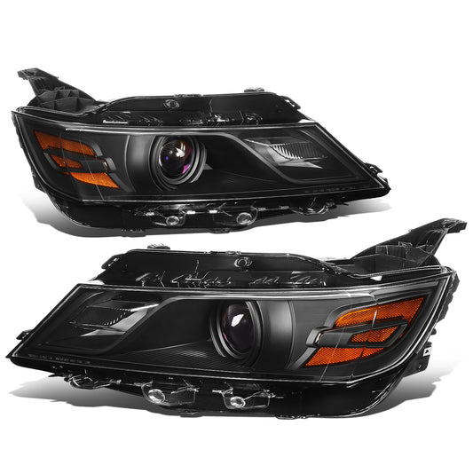 FAROS 15-19 CHEVROLET IMPALA - FITS HALOGEN HEADLIGHT MODELS ONLY - OEM - PROJECTOR - 9005 HIGH/LOW BEAM - BLACK HOUSING / AMBER CORNER