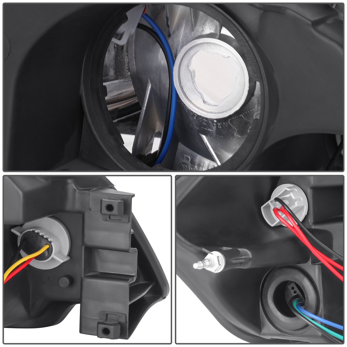 FAROS 06-13 CHEVROLET IMPALA / 14-16 CHEVROLET IMPALA LIMITED / 06-07 CHEVROLET MONTE CARLO - H9 HIGH BEAM / H11 LOW BEAM / 194 SIDE MARKER - CHROME HOUSING / CLEAR CORNER