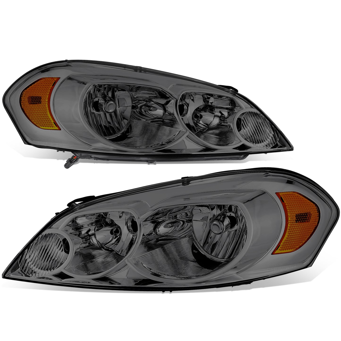 FAROS 06-13 CHEVROLET IMPALA / 14-16 CHEVROLET IMPALA LIMITED / 06-07 CHEVROLET MONTE CARLO - H9 HIGH BEAM / H11 LOW BEAM / 194 SIDE MARKER - SMOKED HOUSING / AMBER CORNER