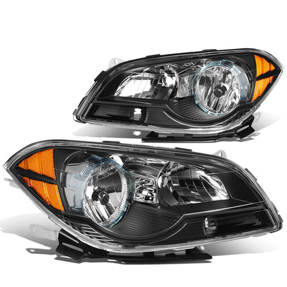 FAROS 08-12 CHEVROLET MALIBU - BLACK HOUSING / AMBER CORNER - H11 LOW BEAM / H9 HIGH BEAM
