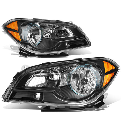 FAROS 08-12 CHEVROLET MALIBU - BLACK HOUSING / AMBER CORNER - H11 LOW BEAM / H9 HIGH BEAM