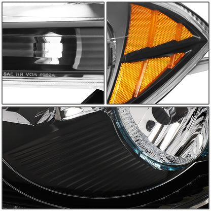 FAROS 08-12 CHEVROLET MALIBU - BLACK HOUSING / AMBER CORNER - H11 LOW BEAM / H9 HIGH BEAM