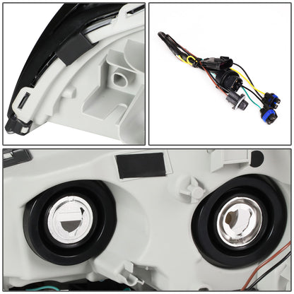 FAROS 08-12 CHEVROLET MALIBU - BLACK HOUSING / AMBER CORNER - H11 LOW BEAM / H9 HIGH BEAM