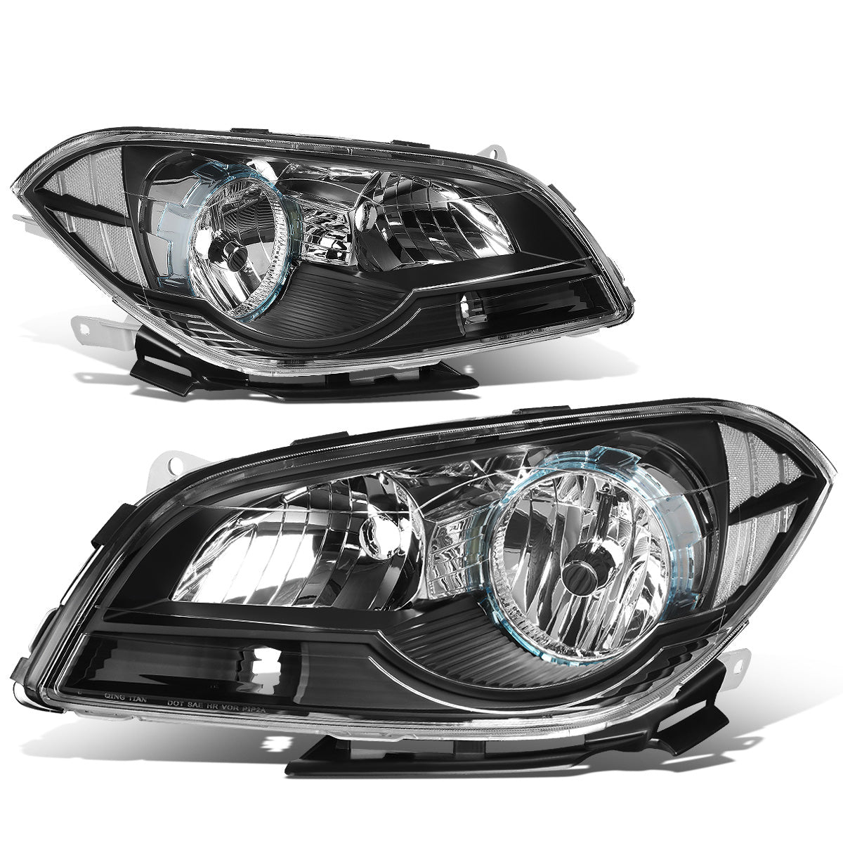 FAROS 08-12 CHEVROLET MALIBU - BLACK HOUSING / CLEAR CORNER - H11 LOW BEAM / H9 HIGH BEAM