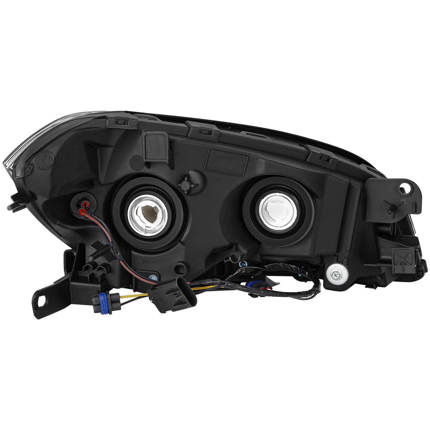 FAROS 08-12 CHEVROLET MALIBU - CHROME HOUSING / AMBER CORNER - H11 LOW BEAM / H9 HIGH BEAM