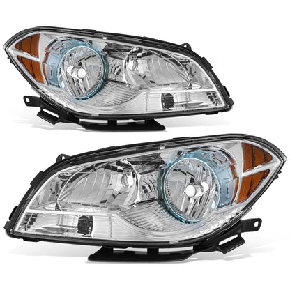 FAROS 08-12 CHEVROLET MALIBU - CHROME HOUSING / AMBER CORNER - H11 LOW BEAM / H9 HIGH BEAM