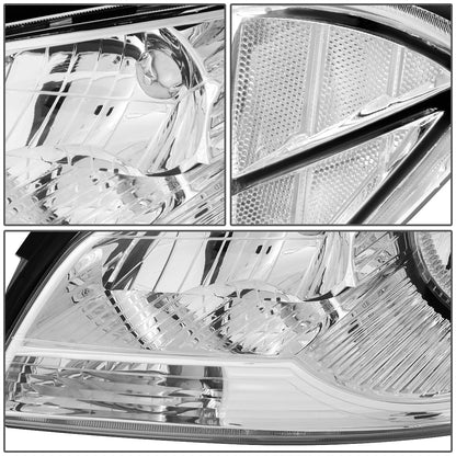 FAROS 08-12 CHEVROLET MALIBU - CHROME HOUSING / CLEAR CORNER - H11 LOW BEAM / H9 HIGH BEAM