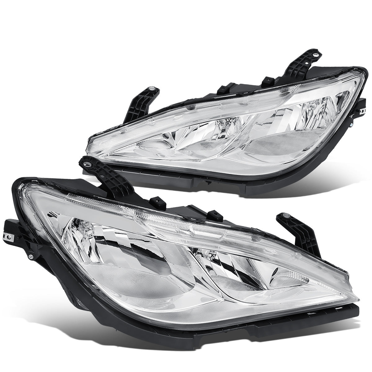FAROS 17-20 CHRYSLER PACIFICA (WITHOUT QUAD LAMPS) - CHROME HOUSING / CLEAR CORNER - 9005 HIGH / H11 LOW BEAM