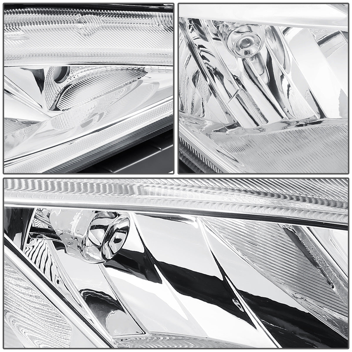 FAROS 17-20 CHRYSLER PACIFICA (WITHOUT QUAD LAMPS) - CHROME HOUSING / CLEAR CORNER - 9005 HIGH / H11 LOW BEAM