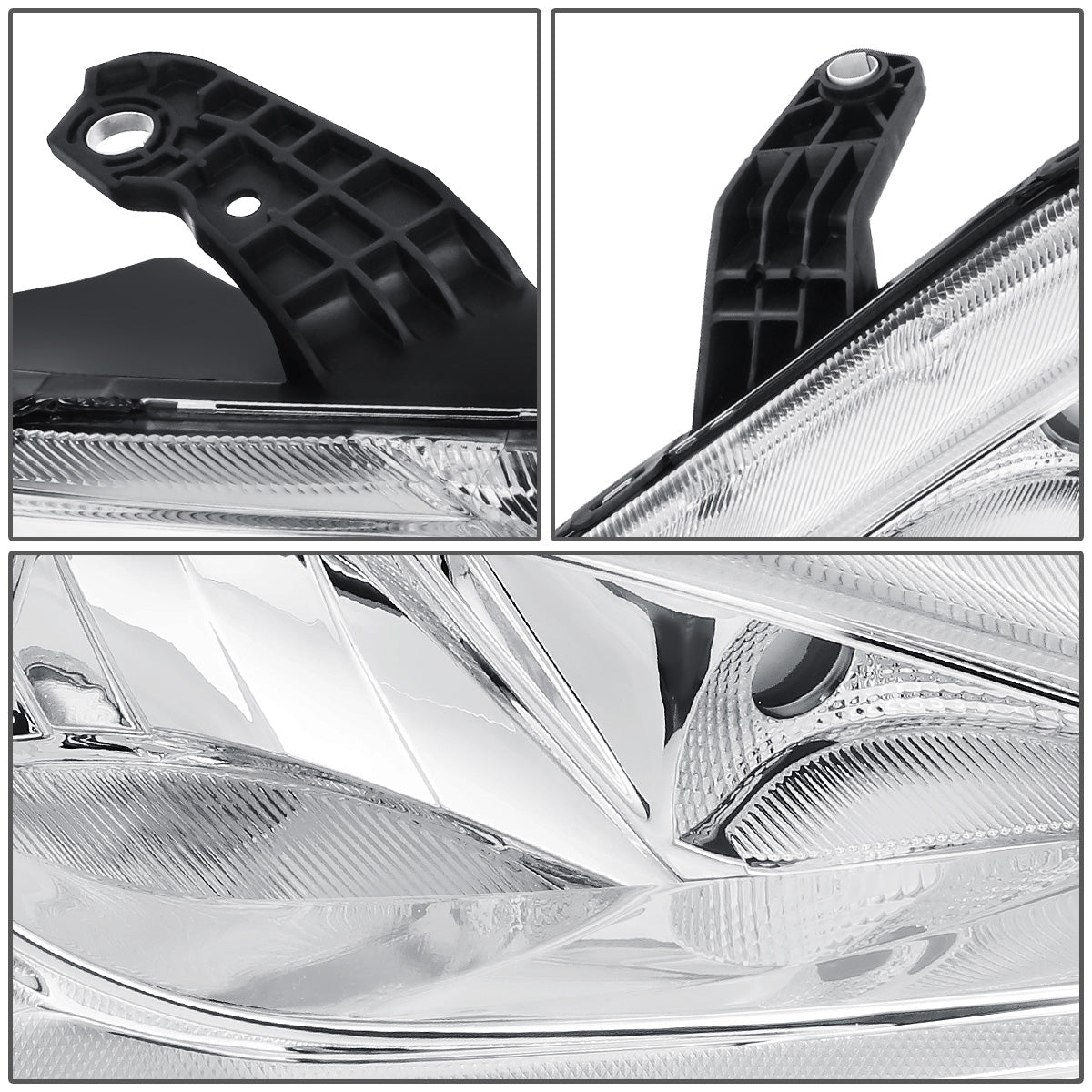 FAROS 17-20 CHRYSLER PACIFICA (WITHOUT QUAD LAMPS) - CHROME HOUSING / CLEAR CORNER - 9005 HIGH / H11 LOW BEAM