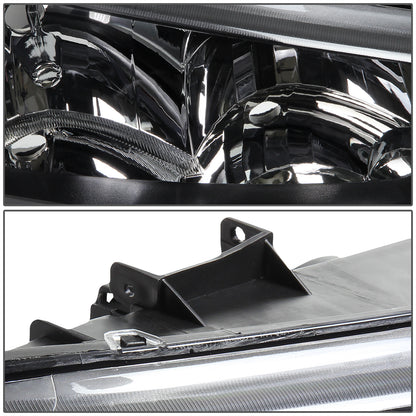 FAROS 03-04 CHEVY SILVERADO 2500 / 03-06 CHEVY AVALANCHE 1500 , 2500 / 03-06 CHEVY SILVERADO 1500 , 1500HD , 2500HD , 3500 2/4-DOOR - FITS MODELS WITHOUT FACTORY CLADDING ONLY - 2PC - BLACK HOUSING / CLEAR CORNER - 9006 LOW BEAM / 9005 HIGH BEAM