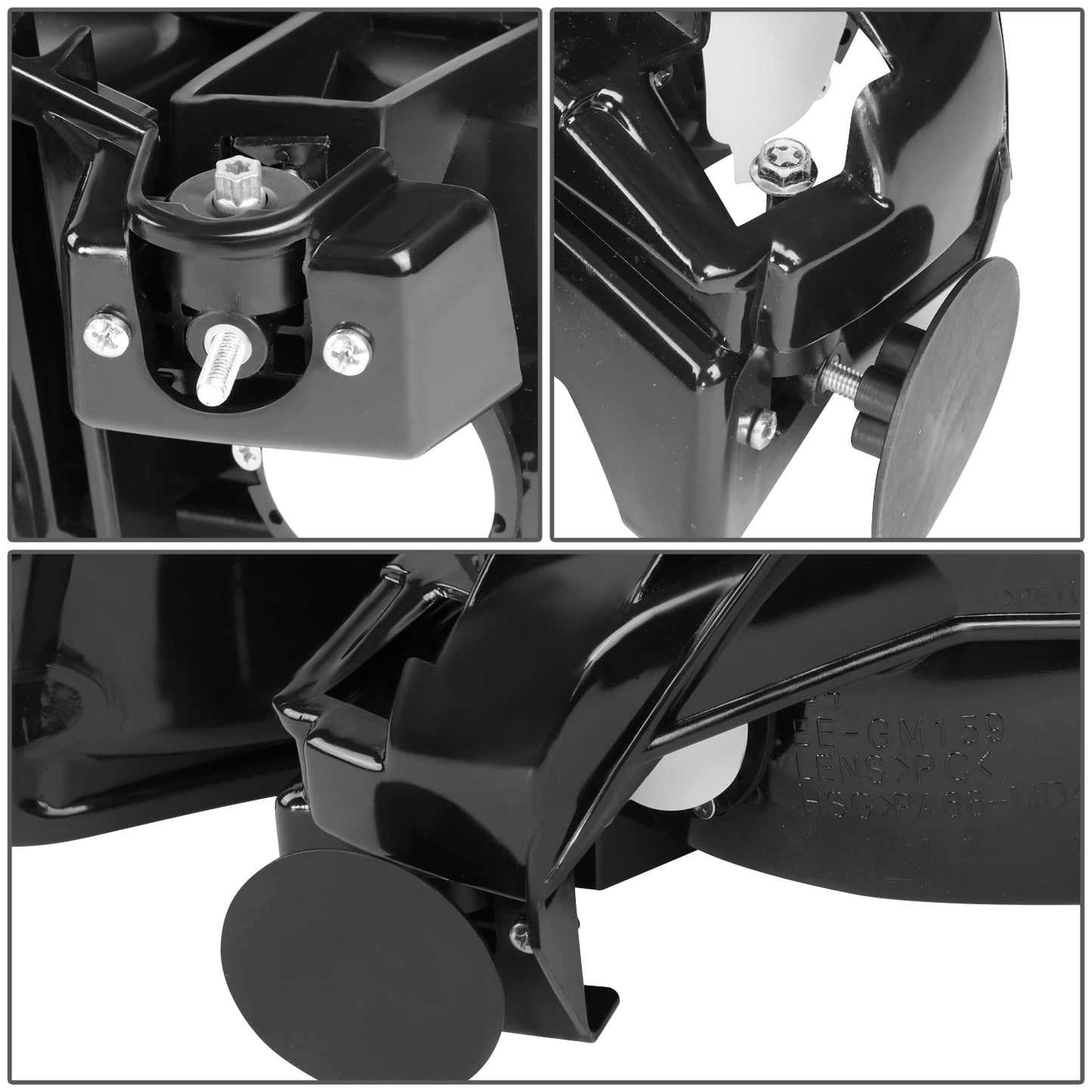 FAROS 99-02 CHEVY SILVERADO 1500 , 2500 / 00-06 CHEVY SUBURBAN 1500 , 2500 , TAHOE / 01-02 CHEVY SILVERADO 1500 HD , 2500 HD , 3500 HD 2/4-DOOR - 2PC - BLACK HOUSING - 9006 LOW BEAM / HIGH BEAM