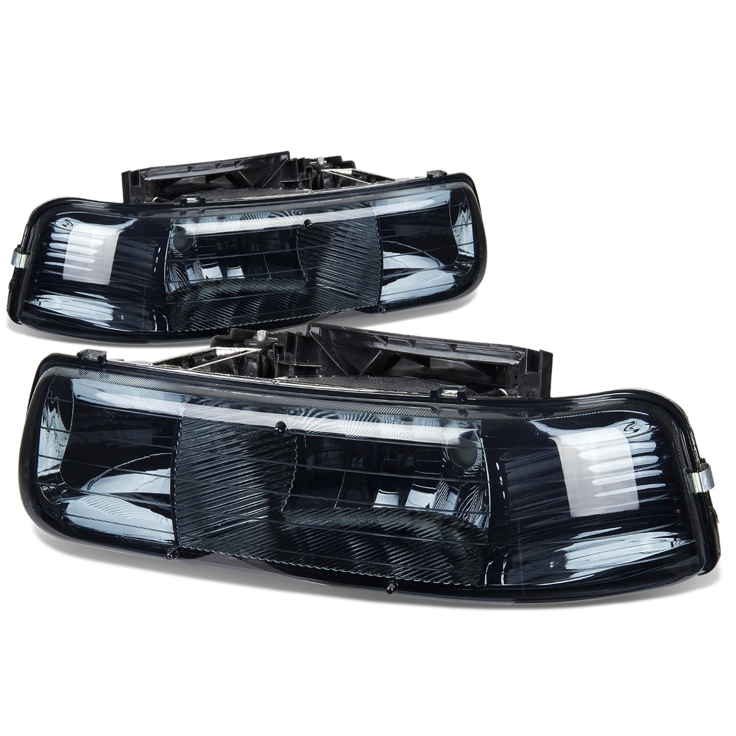 FAROS 99-02 CHEVY SILVERADO 1500 , 2500 / 00-06 CHEVY SUBURBAN 1500 , 2500 , TAHOE / 01-02 CHEVY SILVERADO 1500 HD , 2500 HD , 3500 HD 2/4-DOOR - 2PC - SMOKE HOUSING - 9006 LOW BEAM / HIGH BEAM