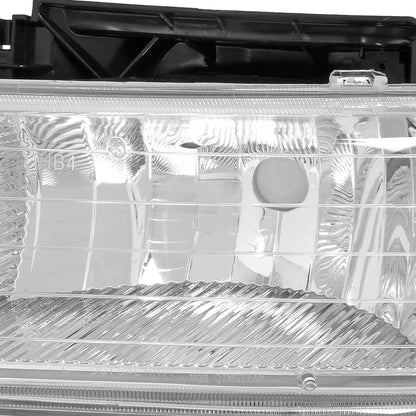 FAROS 99-02 CHEVY SILVERADO 1500 , 2500 / 00-06 CHEVY SUBURBAN 1500 , 2500 , TAHOE / 01-02 CHEVY SILVERADO 1500 HD , 2500 HD , 3500 HD 2/4-DOOR - 4PC - CHROME HOUSING / AMBER CORNER - 9006 LOW BEAM / HIGH BEAM