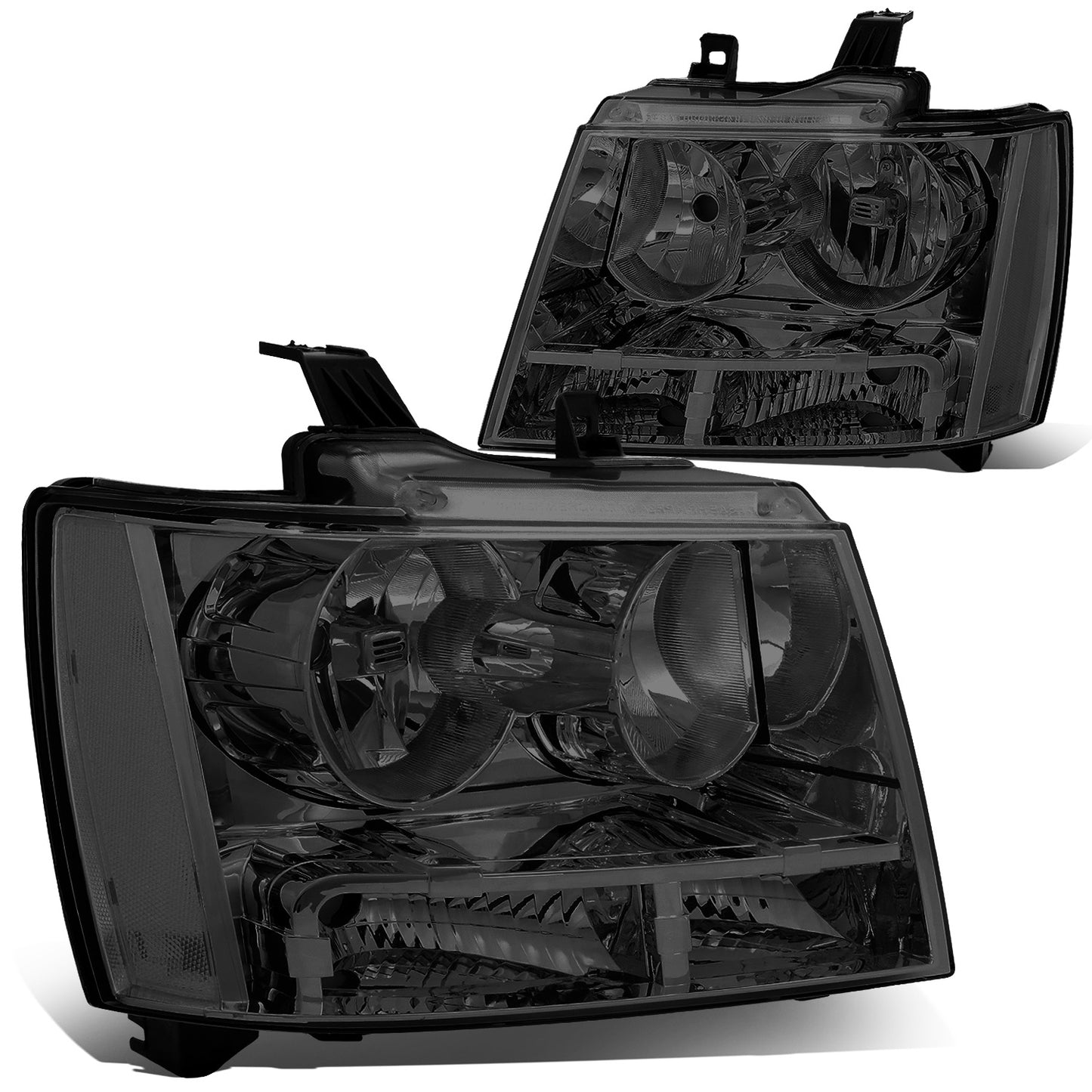 FAROS 07-14 CHEVY TAHOE / 07-13 CHEVY AVALANCHE / 07-14 CHEVY SUBURBAN 1500 / 07-13 CHEVY SUBURBAN 2500 - SMOKE HOUSING / CLEAR CORNER - H11 LOW BEAM / 9005 HIGH BEAM
