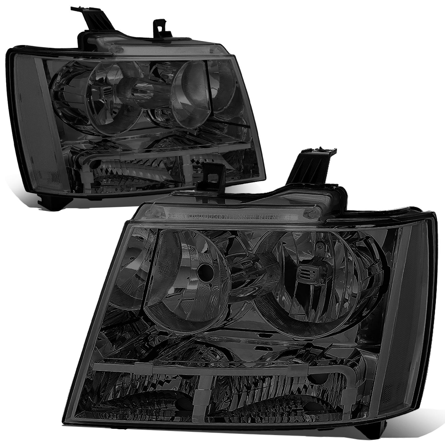 FAROS 07-14 CHEVY TAHOE / 07-13 CHEVY AVALANCHE / 07-14 CHEVY SUBURBAN 1500 / 07-13 CHEVY SUBURBAN 2500 - SMOKE HOUSING / CLEAR CORNER - H11 LOW BEAM / 9005 HIGH BEAM