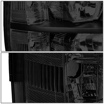 FAROS 07-13 CHEVY SILVERADO 1500 / 07-14 CHEVY SILVERADO 2500 3500 & HD MODELS - BLACK HOUSING / SMOKE LENS / CLEAR CORNER - H11 LOW BEAM / 9005 HIGH BEAM