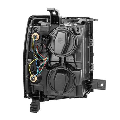 FAROS 2014-2015 SILVERADO 1500//WHITE COVER, YELLOW REVERSE, BLACK BACKGROUND LIGHT WITH BLUE LIGHT BULB