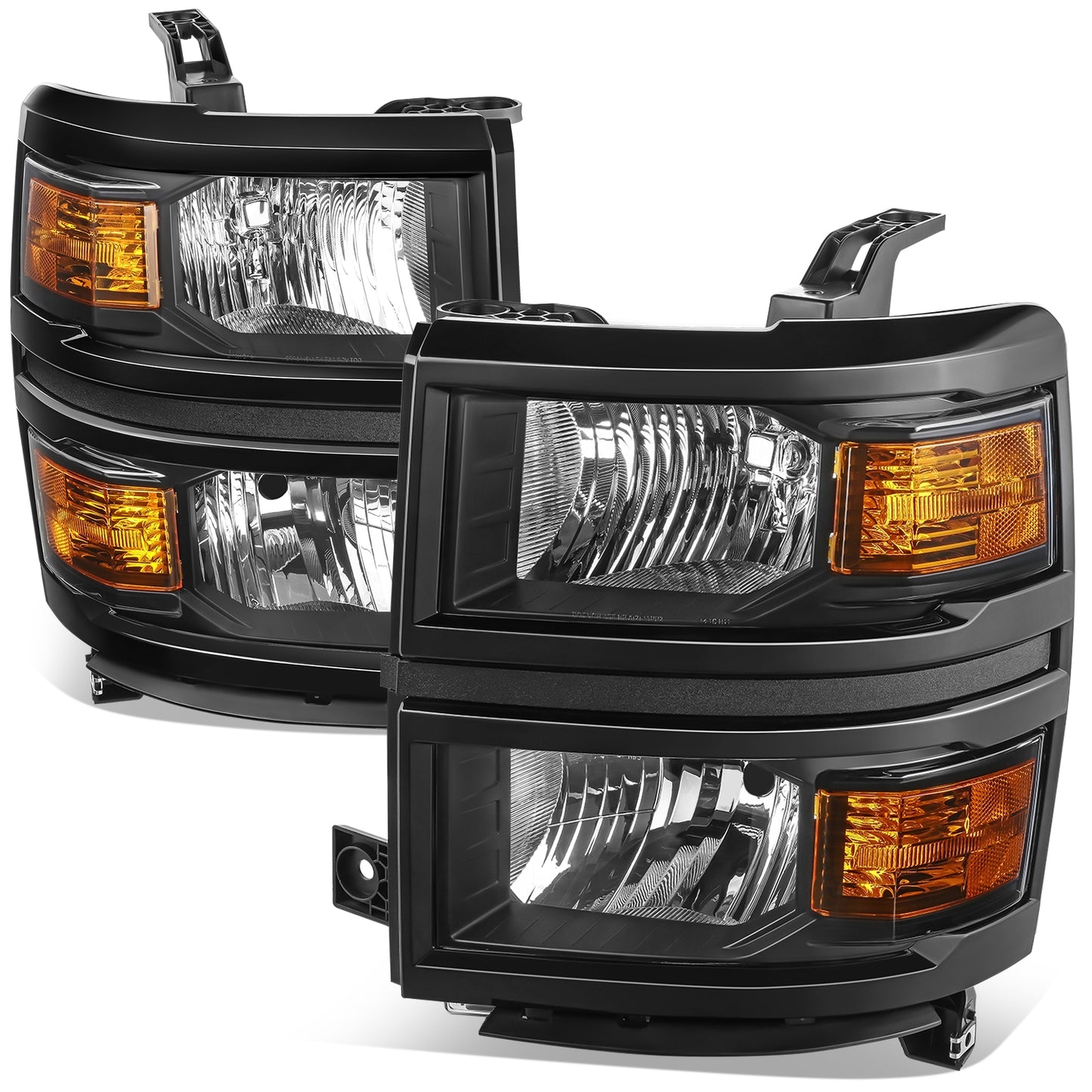 FAROS 2014-2015 SILVERADO 1500//WHITE COVER, YELLOW REVERSE, BLACK BACKGROUND LIGHT WITH BLUE LIGHT BULB