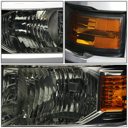 FAROS 14-15 CHEVY SILVERADO 1500 - SMOKE HOUSING / AMBER CORNER - H11 LOW BEAM / 9005 HIGH BEAM