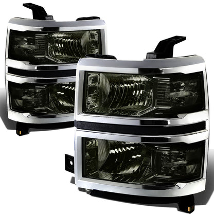 FAROS 14-15 CHEVY SILVERADO 1500 - SMOKE HOUSING / CLEAR CORNER - H11 LOW BEAM / 9005 HIGH BEAM