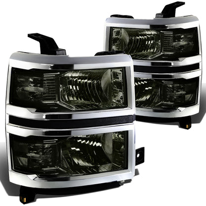 FAROS 14-15 CHEVY SILVERADO 1500 - SMOKE HOUSING / CLEAR CORNER - H11 LOW BEAM / 9005 HIGH BEAM