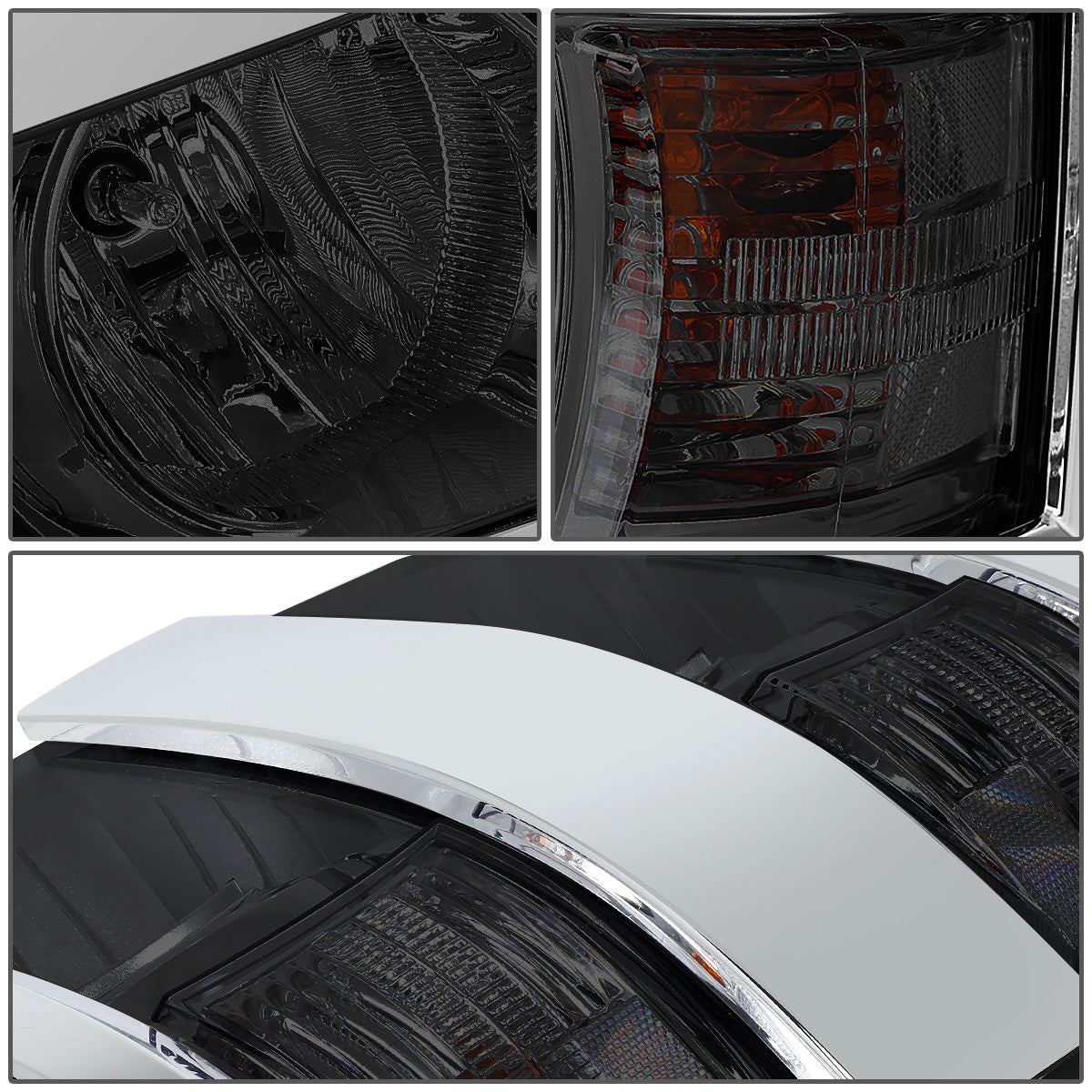 FAROS 15-19 CHEVY SILVERADO 2500HD / 15-19 CHEVY SILVERADO 3500HD - PROJECTOR LOW BEAM - SMOKE HOUSING / CLEAR CORNER - 9005 HIGH / H11 LOW / 7443A SIGNAL