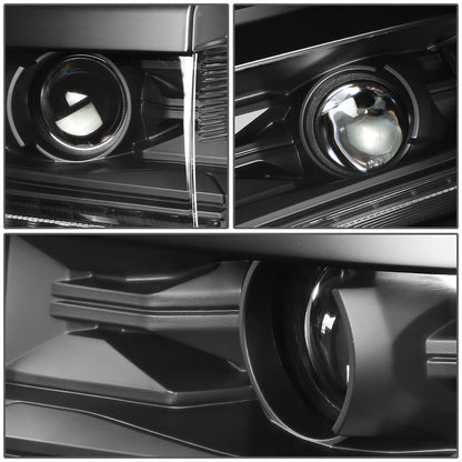 FAROS 15-18 CHEVY SILVERADO 1500 - LED DRL - PROJECTOR - BLACK HOUSING / CLEAR CORNER - D5S HID BULB / 7443A SIGNAL