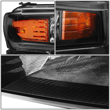 FAROS 19-21 CHEVROLET SILVERADO 1500 - FITS WT/CUSTOM/CUSTOM TRAIL BOSS MODEL ONLY - EXCLUDES LED HEADLIGHT MODELS - ONLY FITS MODELS WITH FACTORY HALOGEN HEADLIGHTS - OE STYLE - BLACK HOUSING / AMBER CORNER - H11 LOW BEAM / 9005 HIGH BEAM