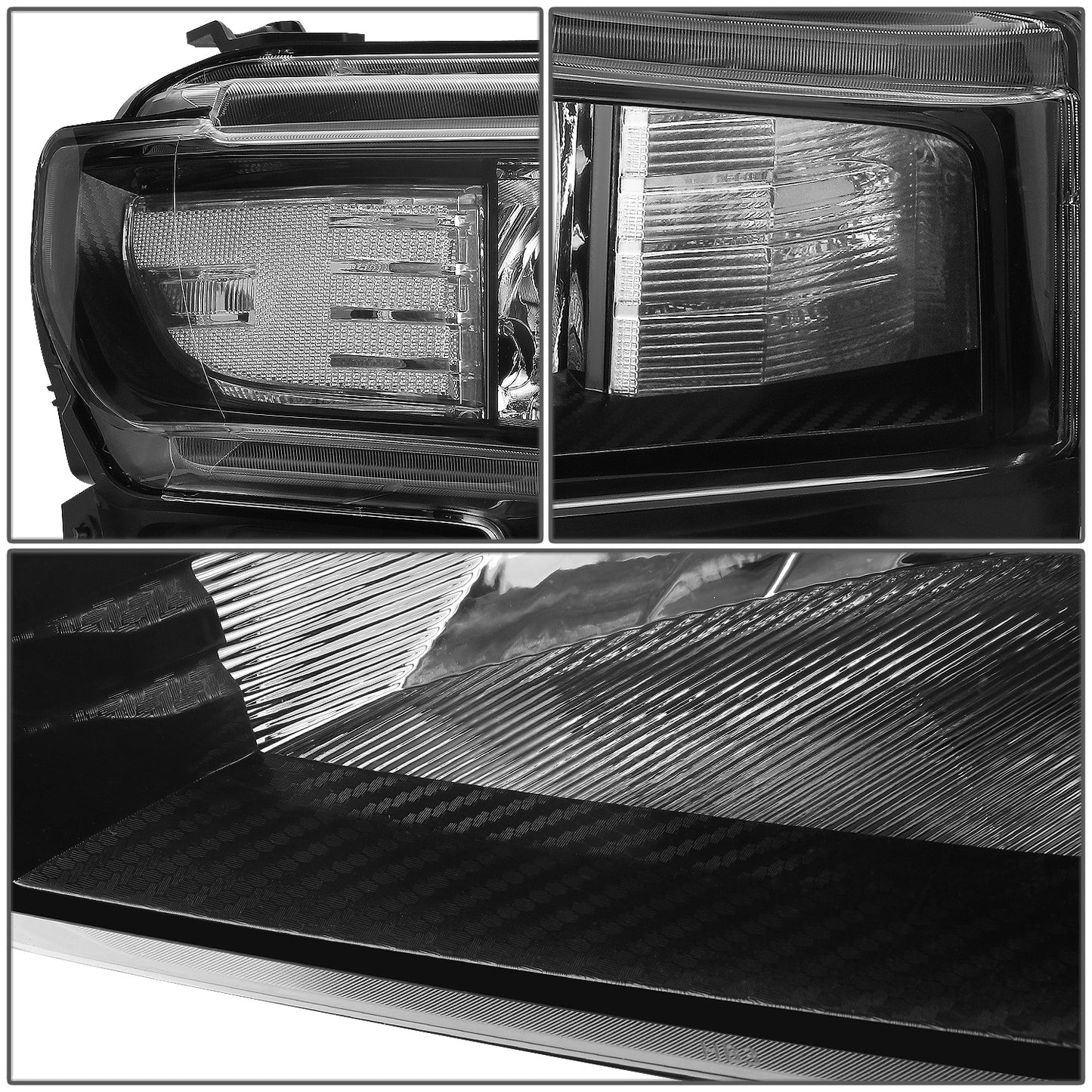 FAROS 19-21 CHEVROLET SILVERADO 1500 - FITS WT/CUSTOM/CUSTOM TRAIL BOSS MODEL ONLY - EXCLUDES LED HEADLIGHT MODELS - ONLY FITS MODELS WITH FACTORY HALOGEN HEADLIGHTS - OE STYLE - BLACK HOUSING / CLEAR CORNER - H11 LOW BEAM / 9005 HIGH BEAM