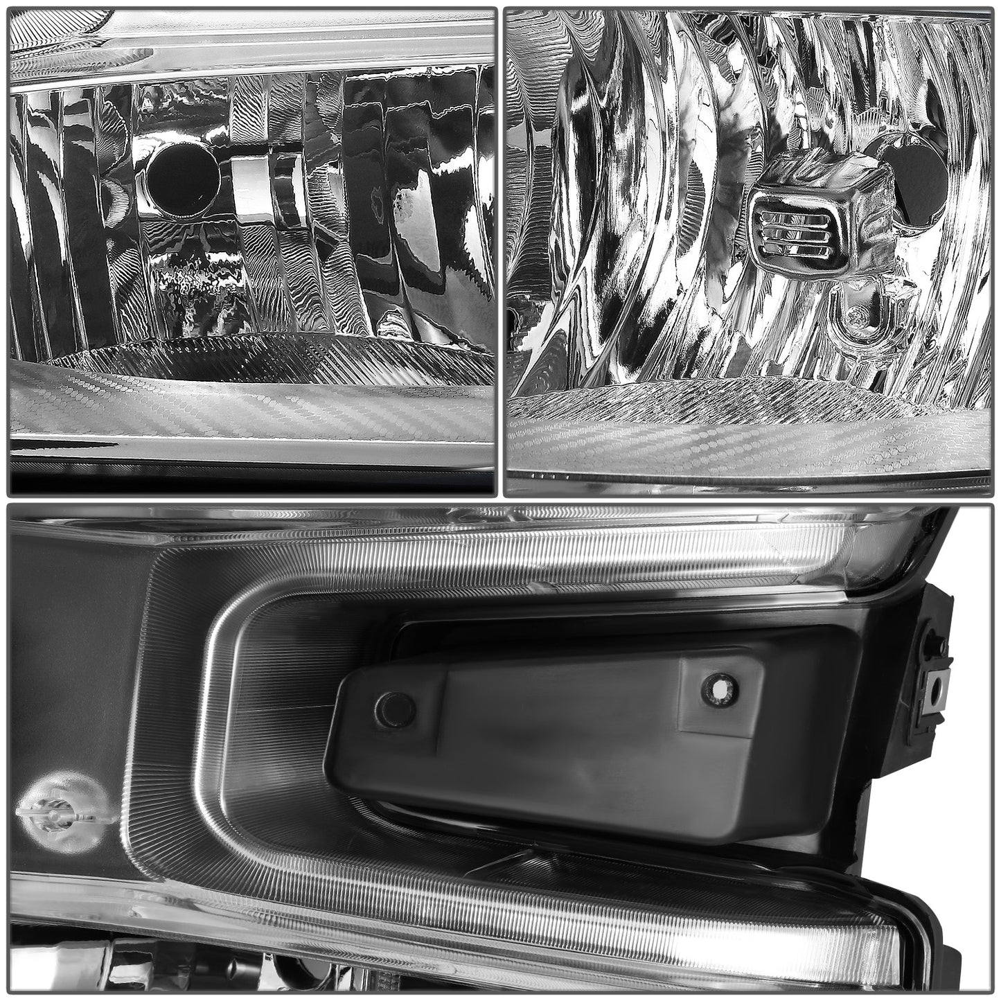 FAROS 19-21 CHEVROLET SILVERADO 1500 - FITS WT/CUSTOM/CUSTOM TRAIL BOSS MODEL ONLY - EXCLUDES LED HEADLIGHT MODELS - ONLY FITS MODELS WITH FACTORY HALOGEN HEADLIGHTS - OE STYLE - CHROME HOUSING / AMBER CORNER - H11 LOW BEAM / 9005 HIGH BEAM