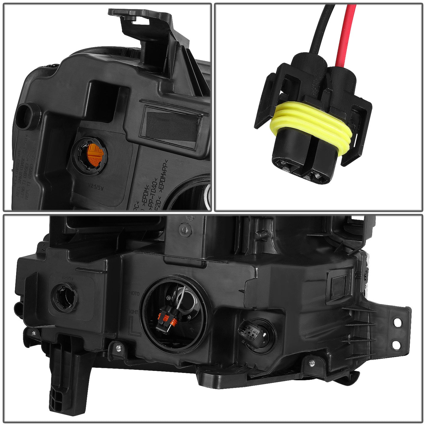 FAROS 19-21 CHEVROLET SILVERADO 1500 - FITS WT/CUSTOM/CUSTOM TRAIL BOSS MODEL ONLY - EXCLUDES LED HEADLIGHT MODELS - ONLY FITS MODELS WITH FACTORY HALOGEN HEADLIGHTS - OE STYLE - CHROME HOUSING / AMBER CORNER - H11 LOW BEAM / 9005 HIGH BEAM