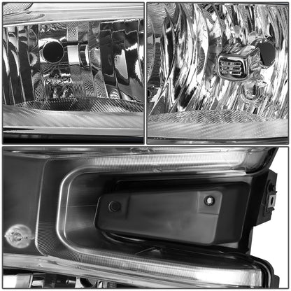 FAROS 19-21 CHEVROLET SILVERADO 1500 - FITS WT/CUSTOM/CUSTOM TRAIL BOSS MODEL ONLY - EXCLUDES LED HEADLIGHT MODELS - ONLY FITS MODELS WITH FACTORY HALOGEN HEADLIGHTS - OE STYLE - CHROME HOUSING / CLEAR CORNER - H11 LOW BEAM / 9005 HIGH BEAM