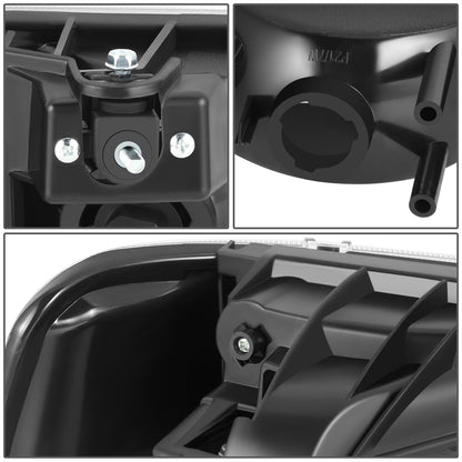 FAROS 99-02 CHEVY SILVERADO/AVALANCHE//WHITE HOOD, WHITE REVERSE, BLACK BACKGROUND 4P LIGHT WITH BLUE LIGHT BULB