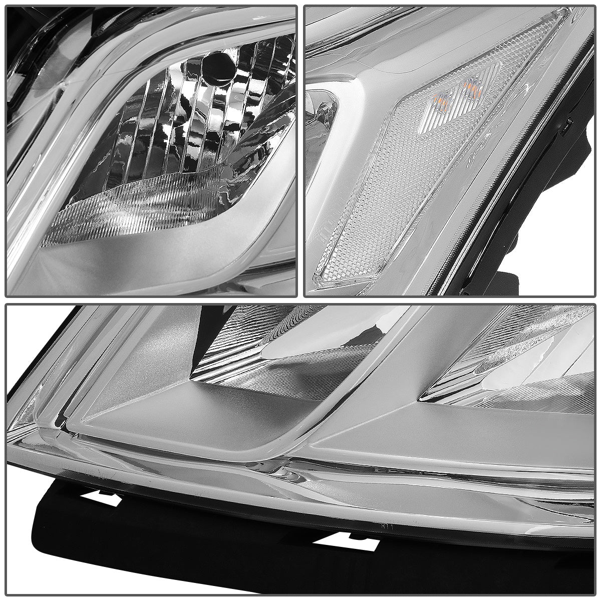 FAROS 13-17 CHEVY TRAVERSE - CHROME HOUSING / CLEAR CORNER - H11 LOW BEAM / H7 HIGH BEAM