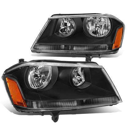 FAROS 08-14 DODGE AVENGER - 9005 HIGH / 9006 LOW / 3457A SIGNAL / 194 SIDE MARKER - BLACK HOUSING / AMBER CORNER