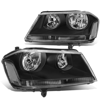 FAROS 08-14 DODGE AVENGER - 9005 HIGH / 9006 LOW / 3457A SIGNAL / 194 SIDE MARKER - BLACK HOUSING / CLEAR CORNER