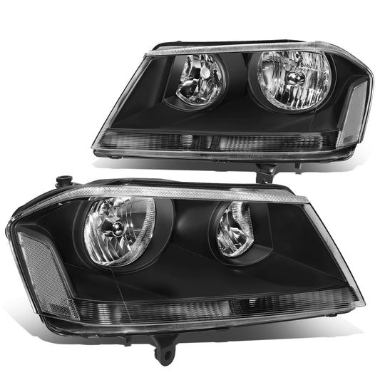 FAROS 08-14 DODGE AVENGER - 9005 HIGH / 9006 LOW / 3457A SIGNAL / 194 SIDE MARKER - BLACK HOUSING / CLEAR CORNER