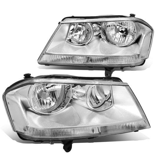 FAROS 08-14 DODGE AVENGER - 9005 HIGH / 9006 LOW / 3457A SIGNAL / 194 SIDE MARKER - CHROME HOUSING / CLEAR CORNER