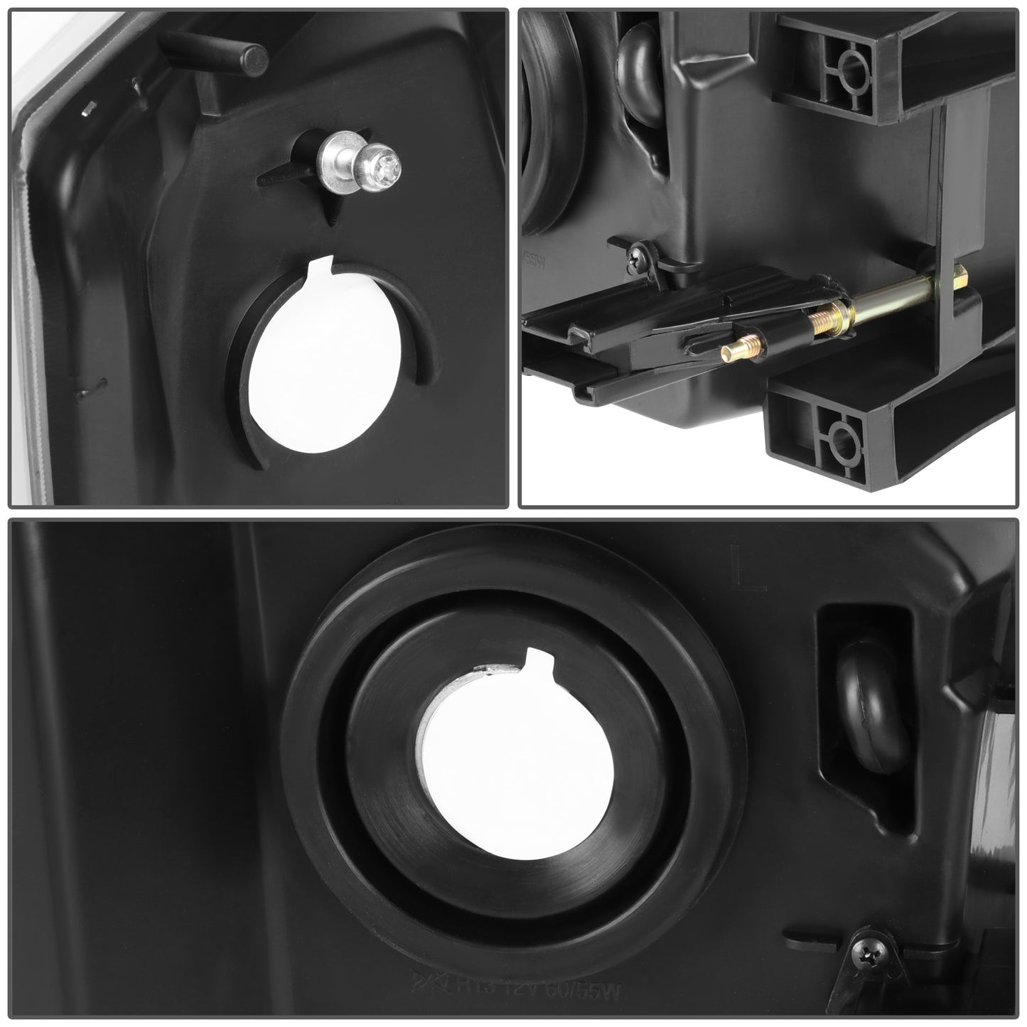 FAROS 05-07 DODGE DAKOTA - OE STYLE - BLACK HOUSING / AMBER CORNER - H13 LOW BEAM / HIGH BEAM