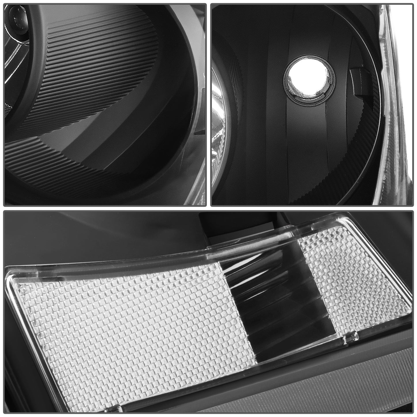 FAROS 05-07 DODGE DAKOTA - OE STYLE - BLACK HOUSING / CLEAR CORNER - H13 LOW BEAM / HIGH BEAM