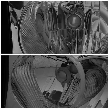 FAROS 05-07 DODGE DAKOTA - OE STYLE - CHROME HOUSING / SMOKED LENS / CLEAR CORNER - H13 LOW BEAM / HIGH BEAM